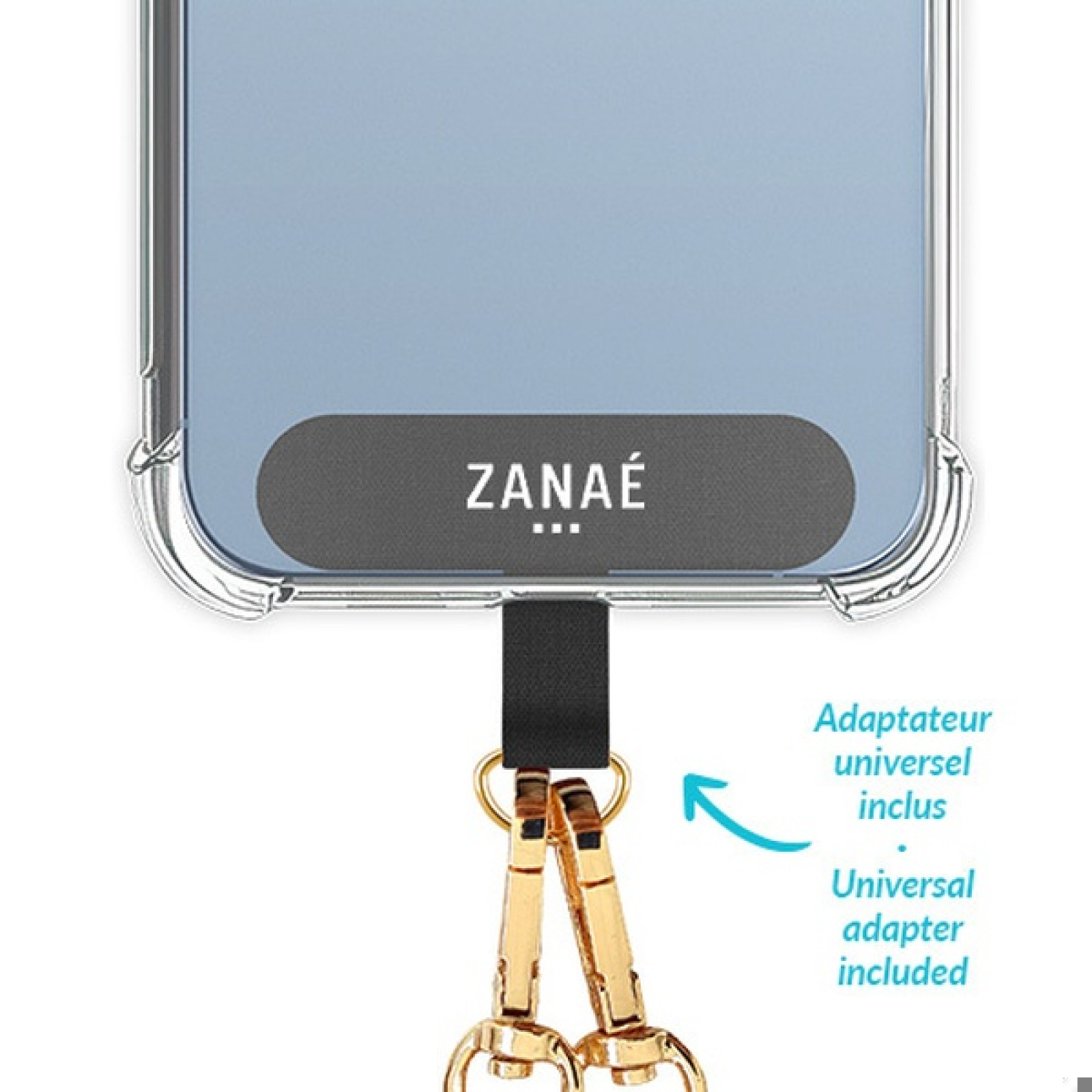 Огърлица за мобилен телефон Zanae, Phone necklaces, Tigers eye, Многоцветен
