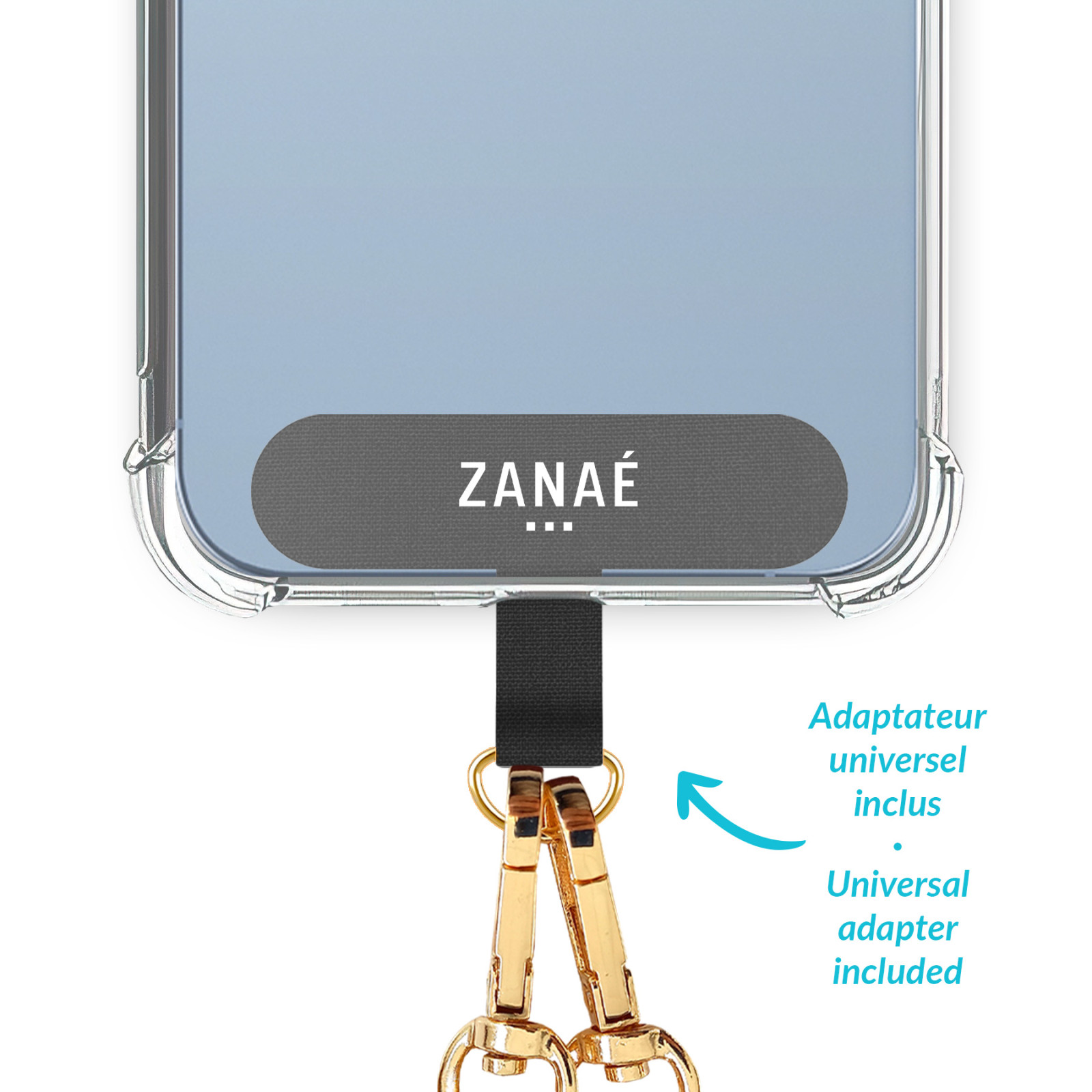 Огърлица за мобилен телефон Zanae, Phone Chain Necklaces,  Rocking Chair, Розова 