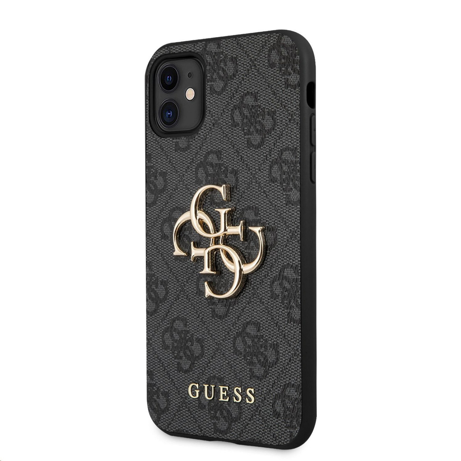 Гръб Guess PU 4G Metal Logo Case за iPhone 11 - Сив