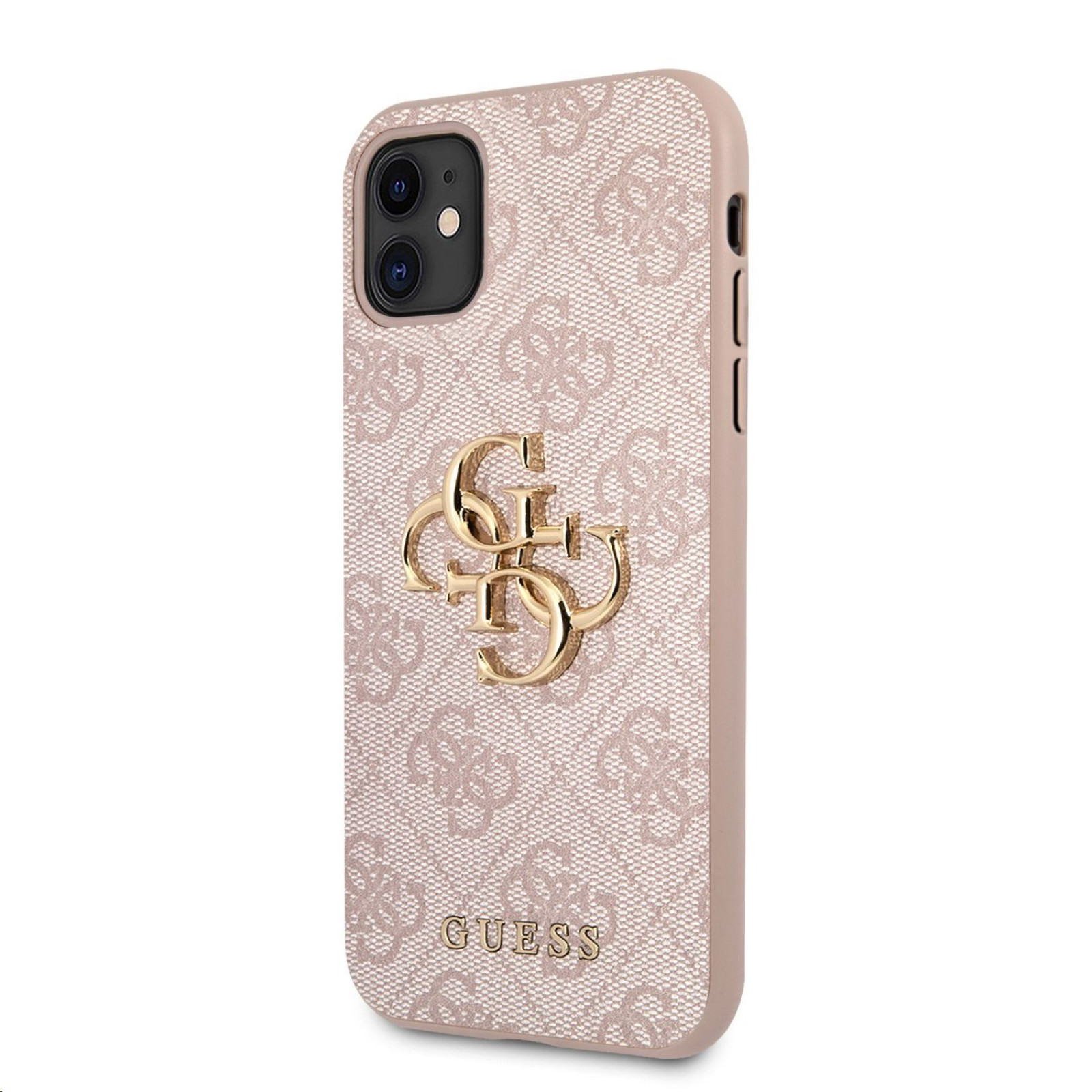 Гръб Guess PU 4G Metal Logo Case за iPhone 11  - Розов