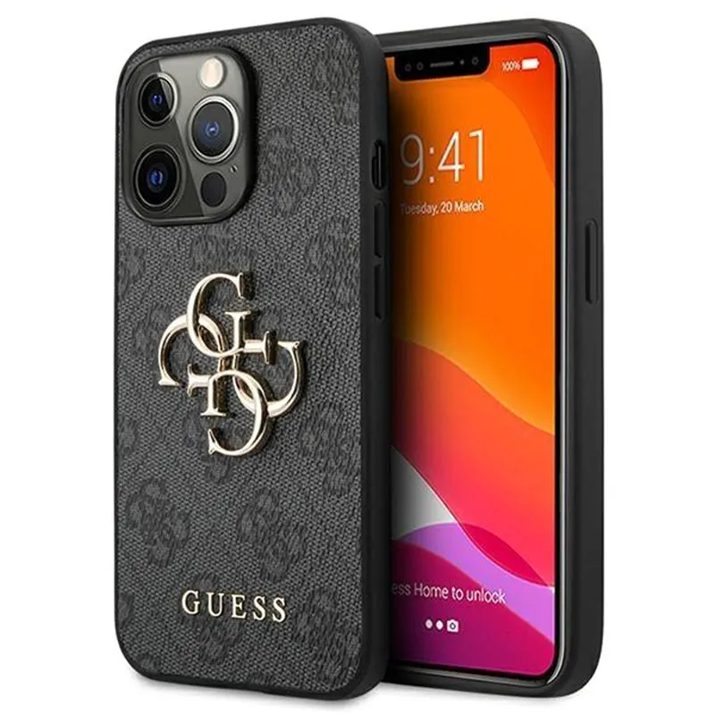 Гръб Guess за iPhone 13 Pro , PU, 4G Metal Logo Ca...
