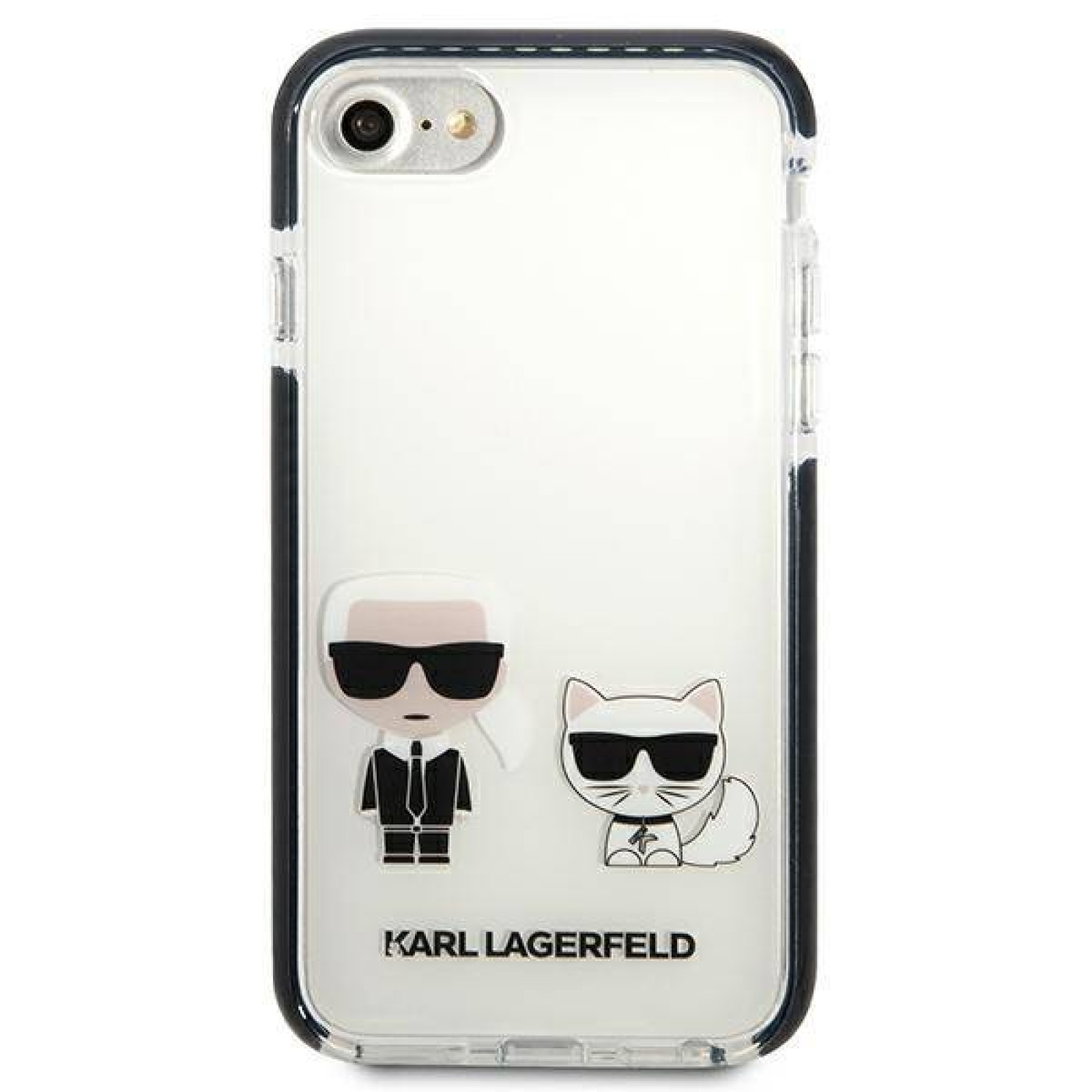 Гръб Karl Lagerfeld TPE Karl and Choupette Case за iPhone 7/8/SE2020/SE2022 - Бял