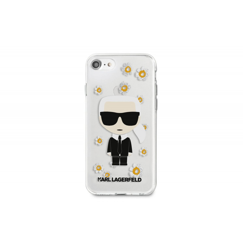 Гръб Karl Lagerfeld Ikonik Flower Case за iPhone 7/8/SE2020/SE2022 - Прозрачен