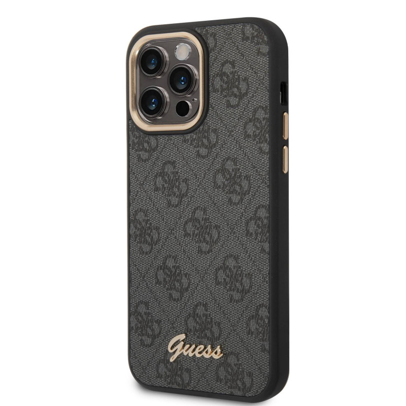 Гръб Guess PC/TPU 4G Metal Camera Outline Case за iPhone 14 Pro Max - Черен