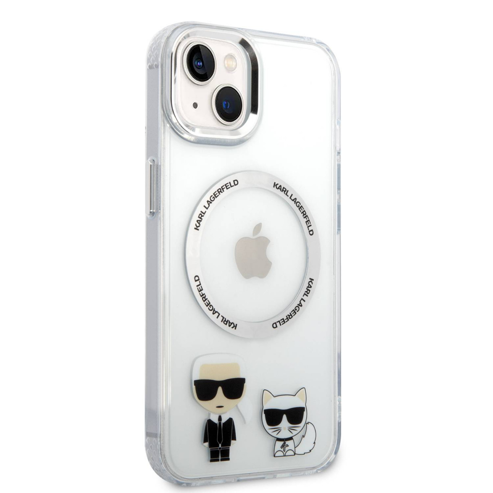 Гръб Karl Lagerfeld MagSafe Compatible Case Гръб Karl and Choupette за iPhone 14 Plus - Прозрачен