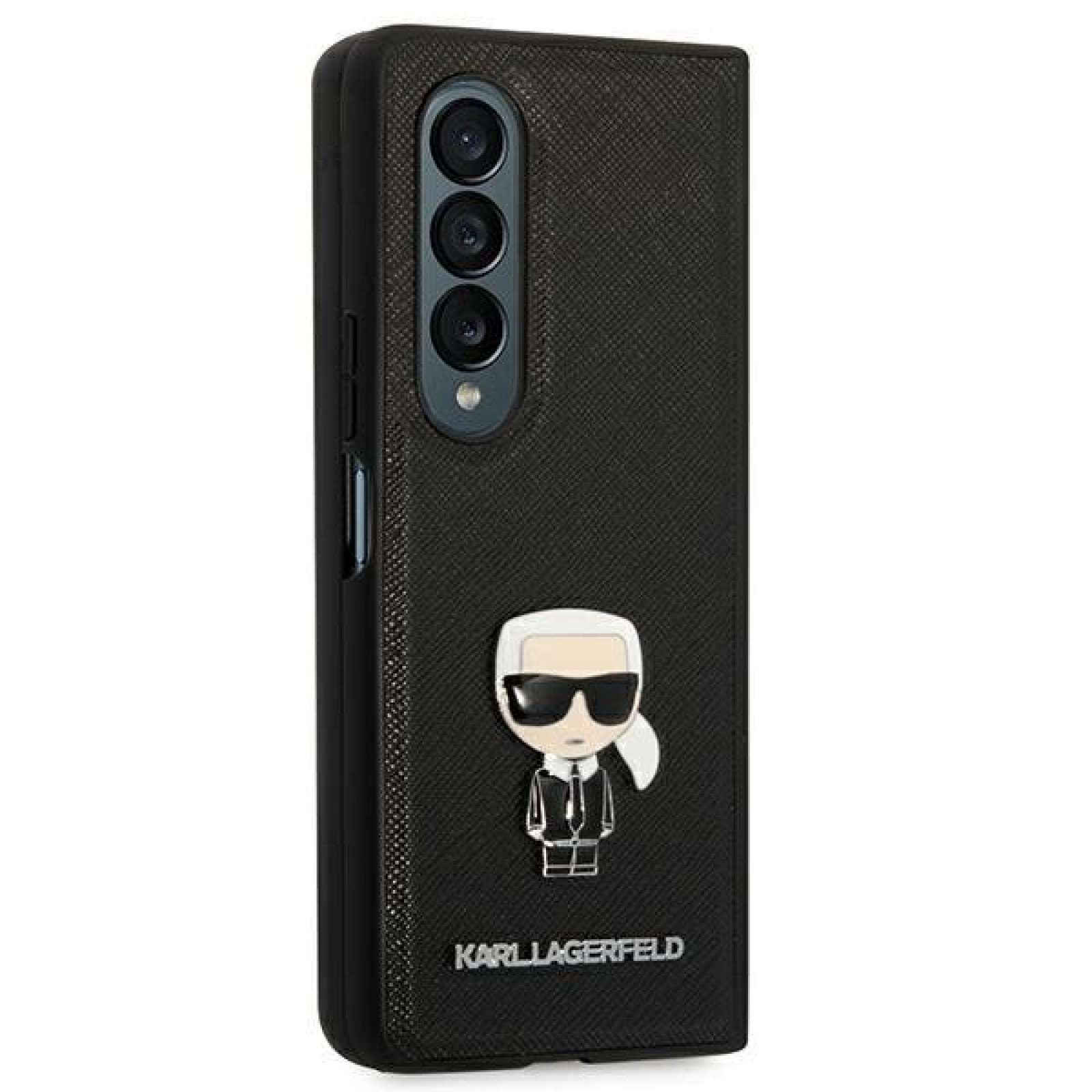 Гръб Karl Lagerfeld PU Saffiano Ikonik Case за Samsung Galaxy Z Fold 4 - Черен