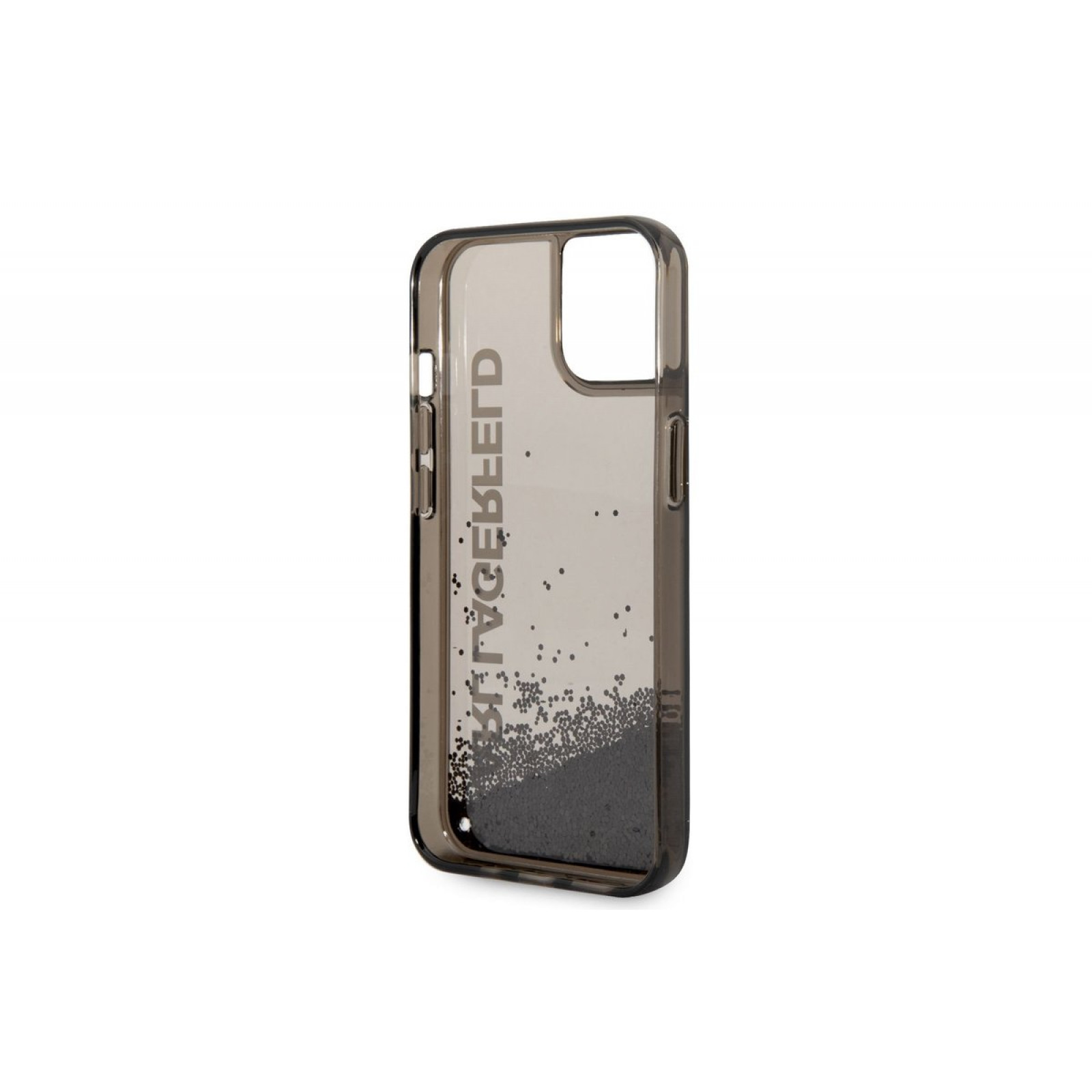 Гръб Karl Lagerfeld Translucent Liquid Glitter Case за iPhone 14 Plus - Черен