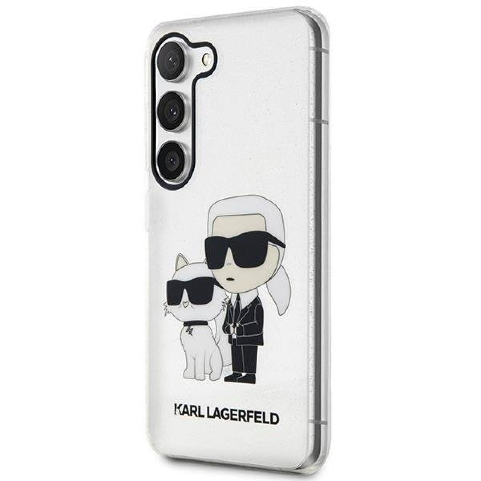 Гръб Karl Lagerfeld IML Glitter Karl and Choupette NFT Case за  Samsung Galaxy S23 Plus - Прозрачен