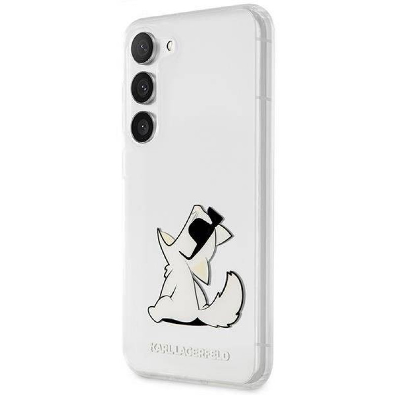 Гръб Karl Lagerfeld PC/TPU Choupette Eat Case за Samsung Galaxy S23 Plus - Прозрачен