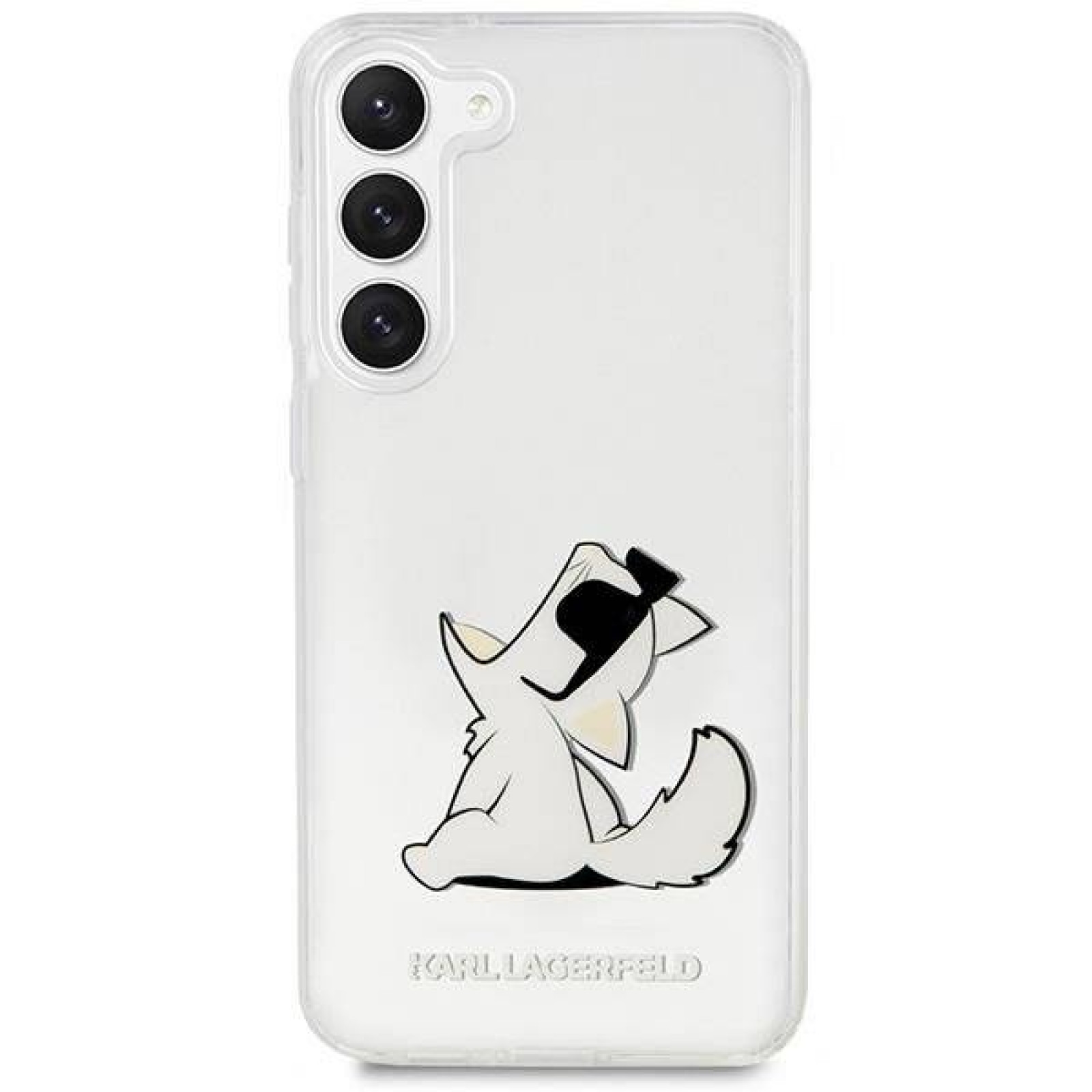 Гръб Karl Lagerfeld PC/TPU Choupette Eat Case за Samsung Galaxy S23 Plus - Прозрачен