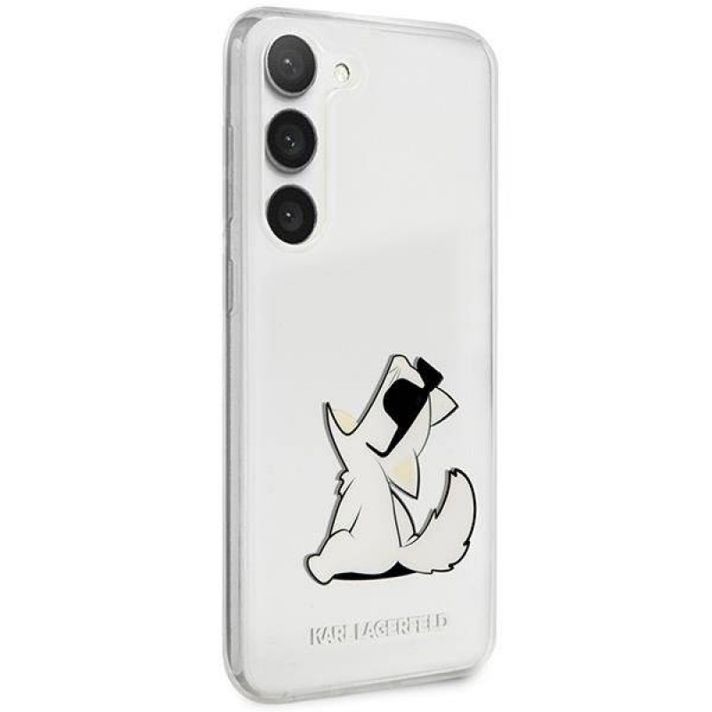 Гръб Karl Lagerfeld PC/TPU Choupette Eat Case за Samsung Galaxy S23 Plus - Прозрачен