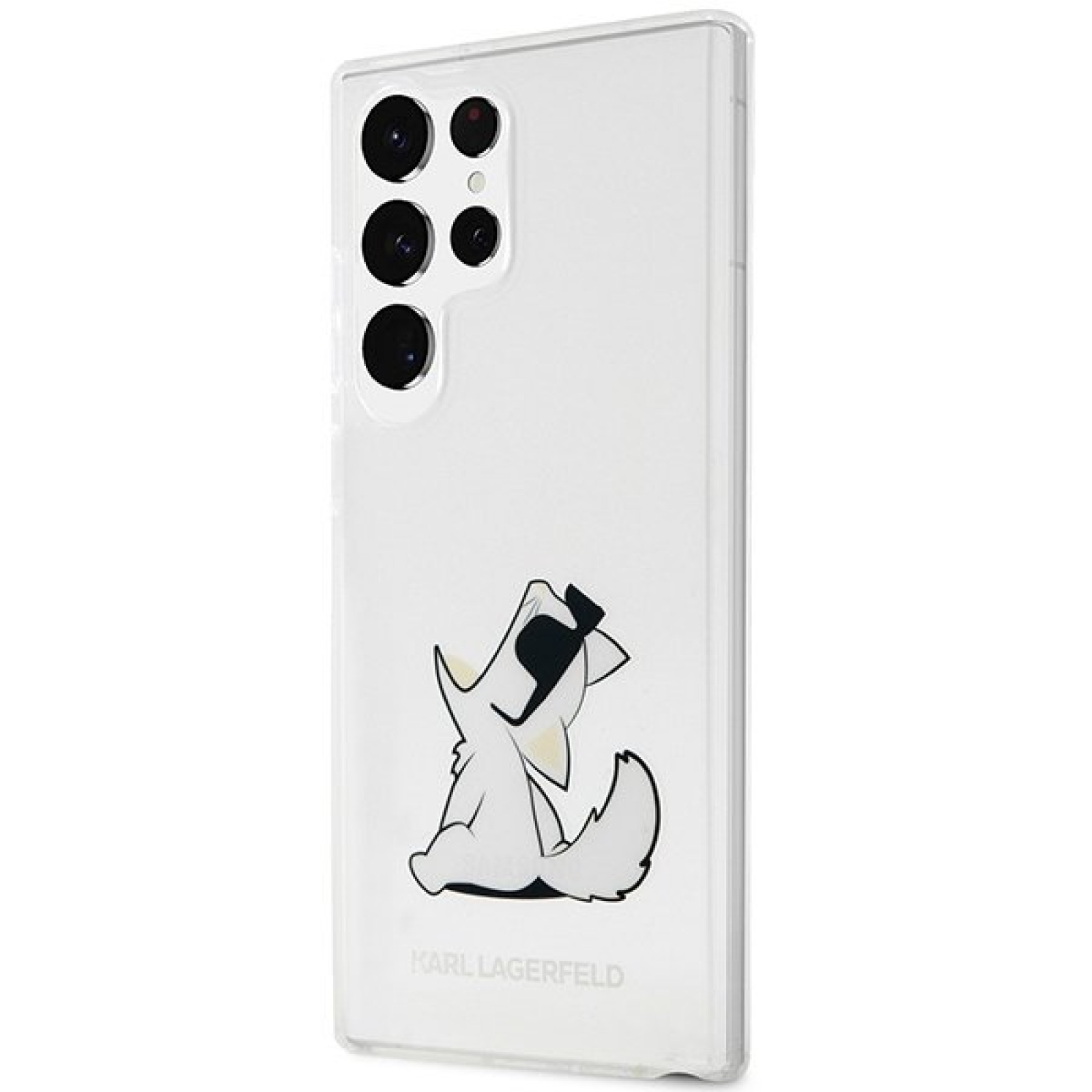 Гръб Karl Lagerfeld PC TPU Choupette Eat Case за Samsung Galaxy S23 Ultra - Прозрачен