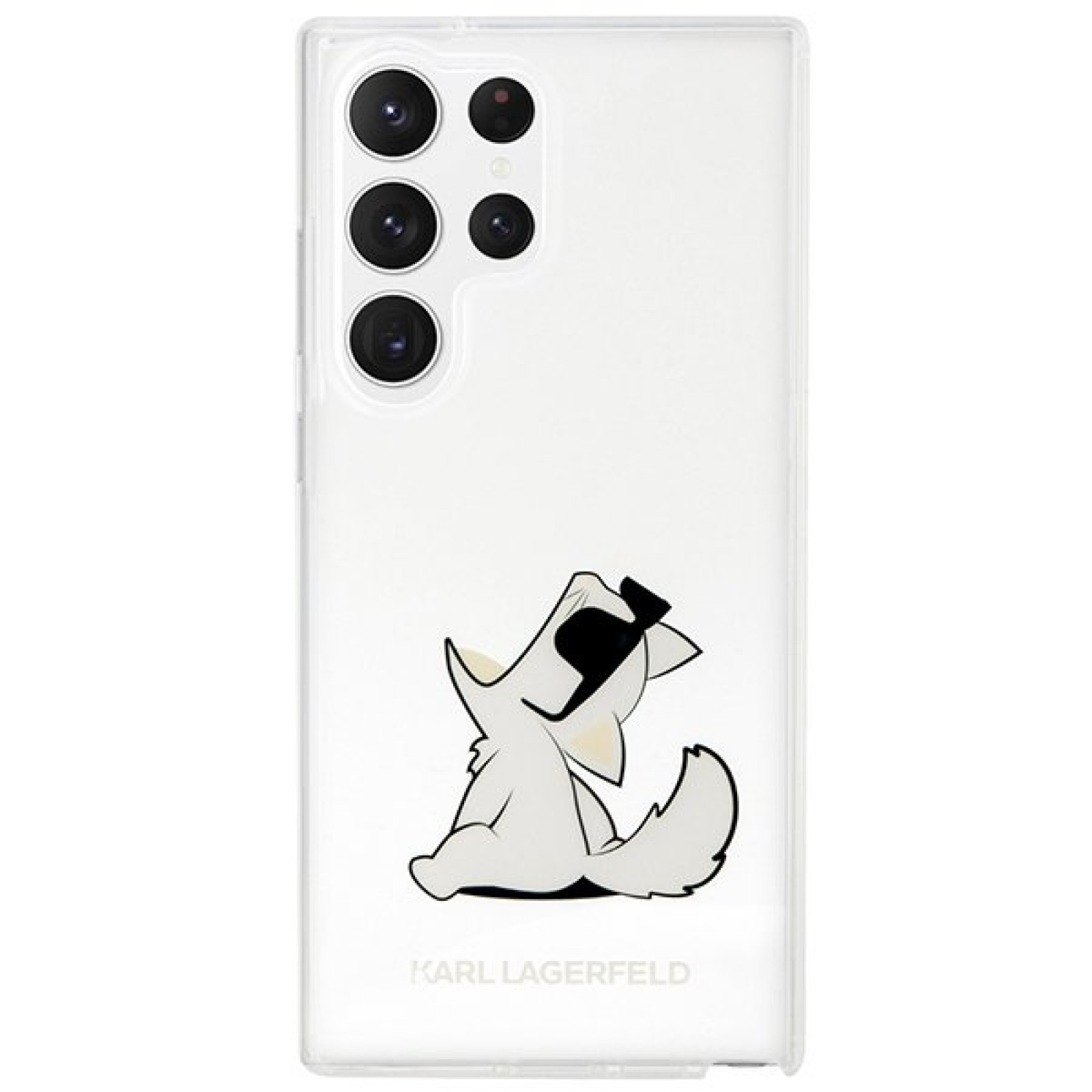 Гръб Karl Lagerfeld PC TPU Choupette Eat Case за Samsung Galaxy S23 Ultra - Прозрачен