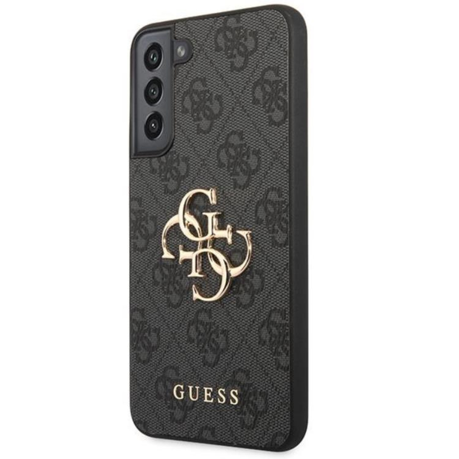 Гръб Guess PU 4G Metal Logo Case за Samsung Galaxy S23 Plus - Сив