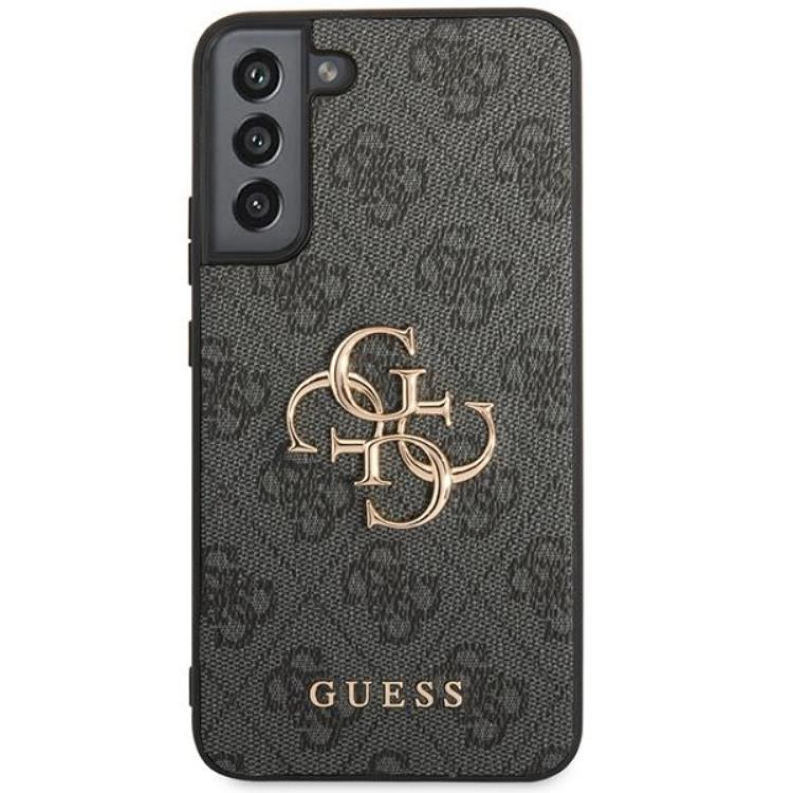 Гръб Guess PU 4G Metal Logo Case за Samsung Galaxy S23 Plus - Сив