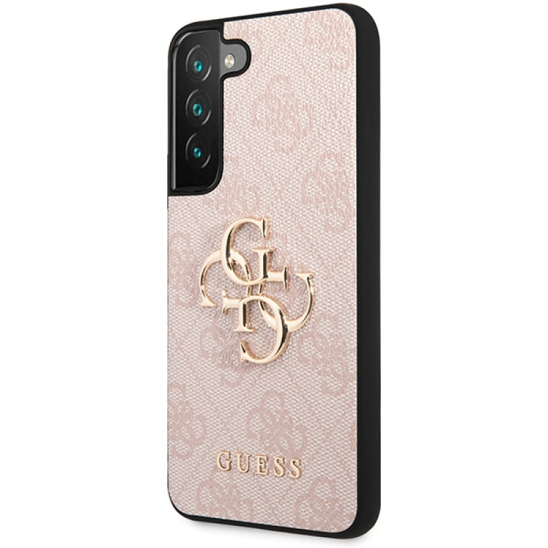 Гръб Guess PU 4G Metal Logo Case за Samsung Galaxy S23 Plus - Розов
