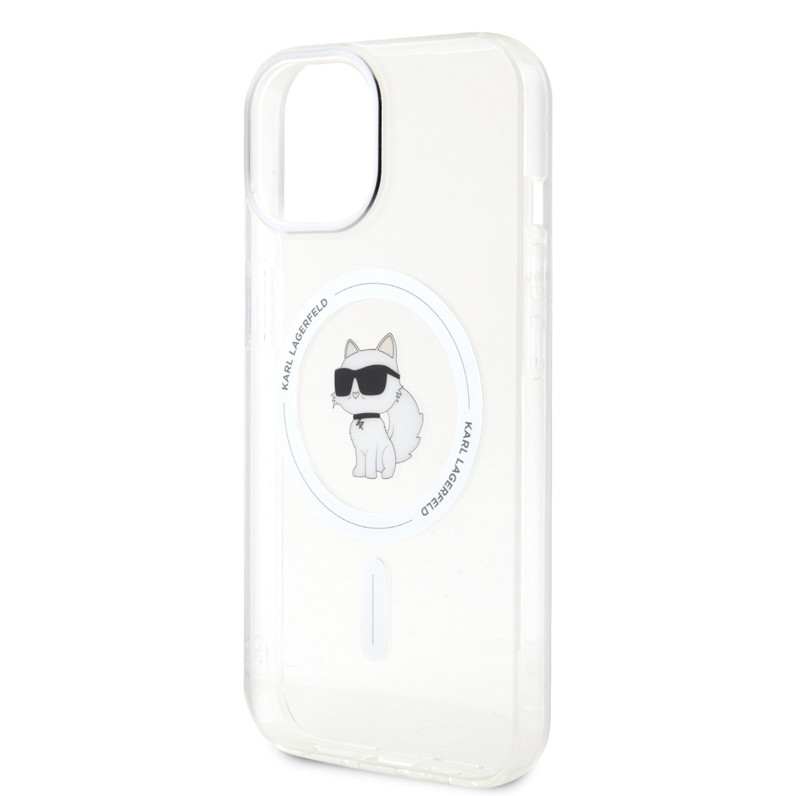 Гръб Karl Lagerfeld IML Choupette MagSafe Case за iPhone 15 - Прозрачен
