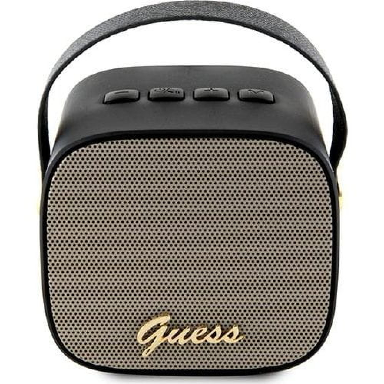 Bluetooth колонка Guess Mini Bluetooth Speaker PU 4G Strap - Черни