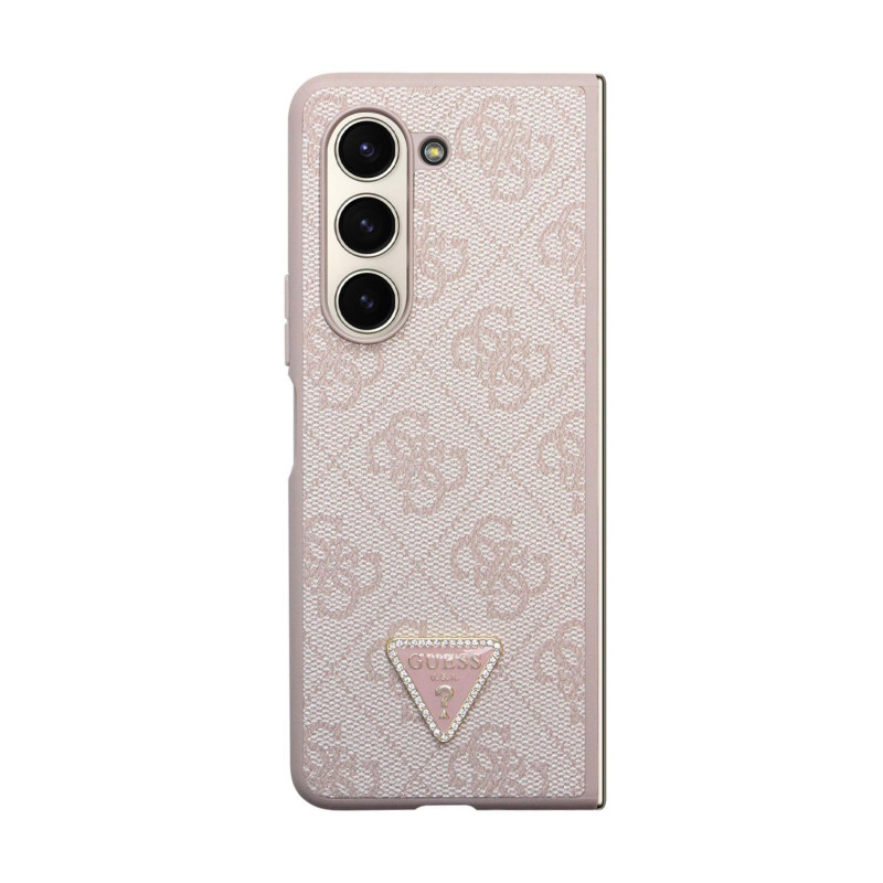 Гръб Guess 4G PU Leather Triangle Case за Samsung Galaxy Z Fold 5 - Розов