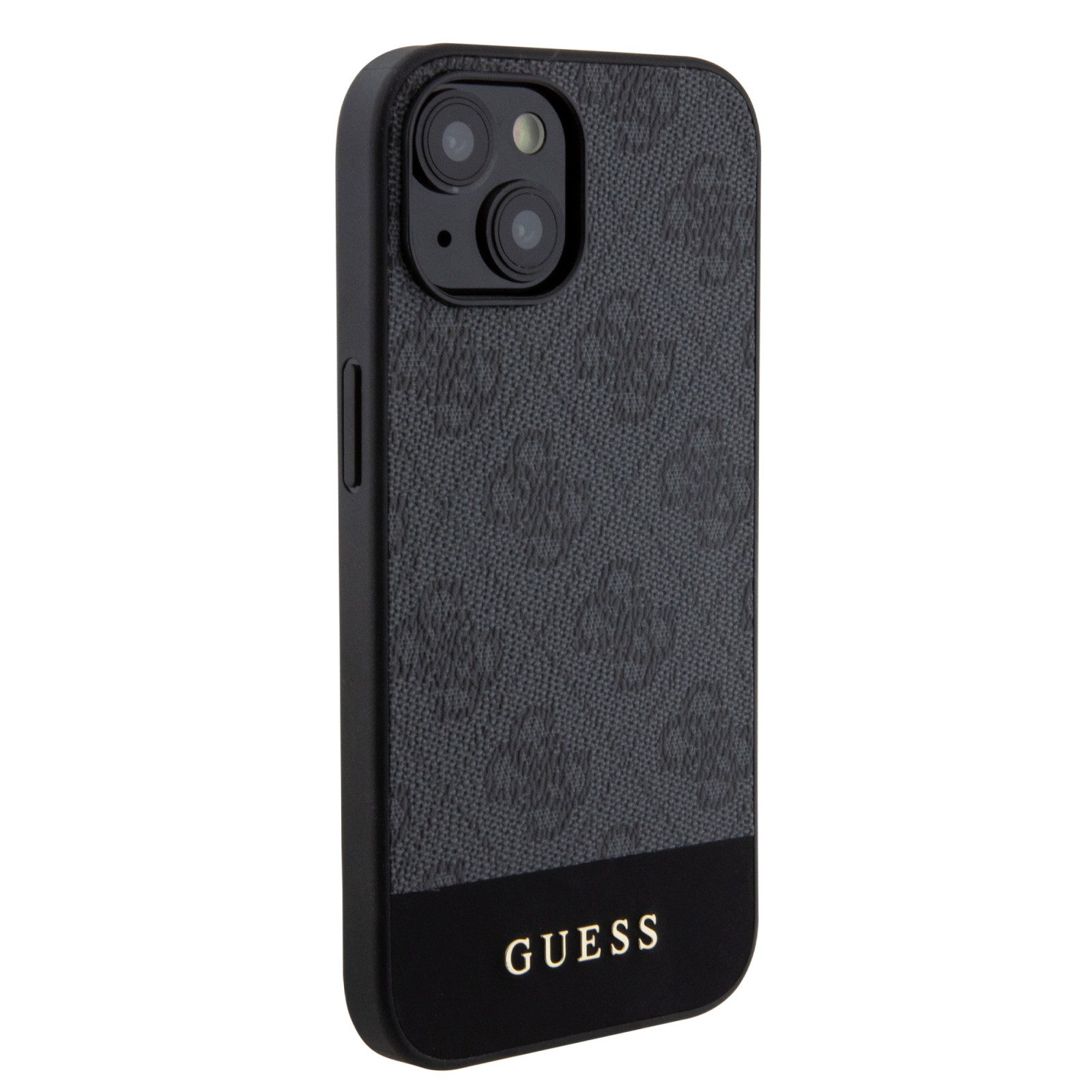 Гръб Guess PU 4G Stripe MagSafe Case за iPhone 15 - Черен