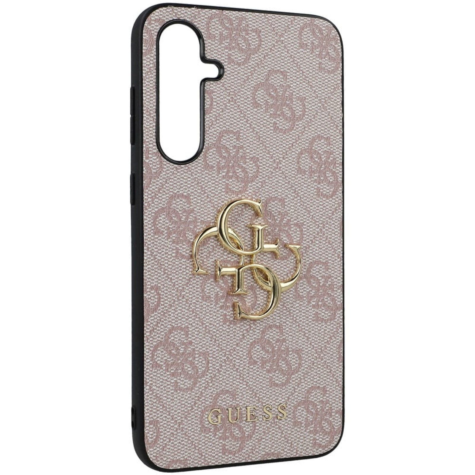 Гръб Guess PU 4G Metal Logo Case за Samsung Galaxy S23 FE - Розов