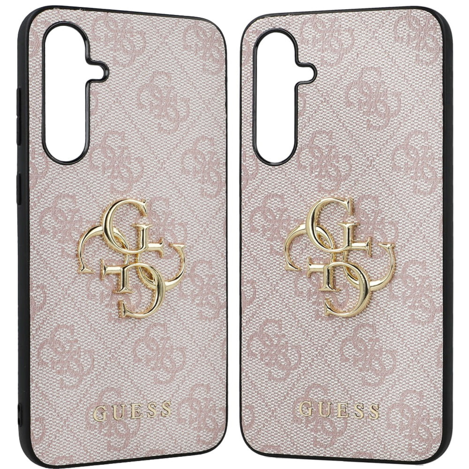 Гръб Guess PU 4G Metal Logo Case за Samsung Galaxy S23 FE - Розов