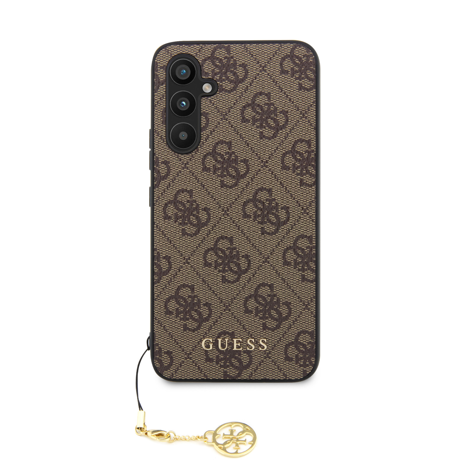 Гръб Guess 4G Charms Case за Samsung Galaxy S23 FE - Кафяв