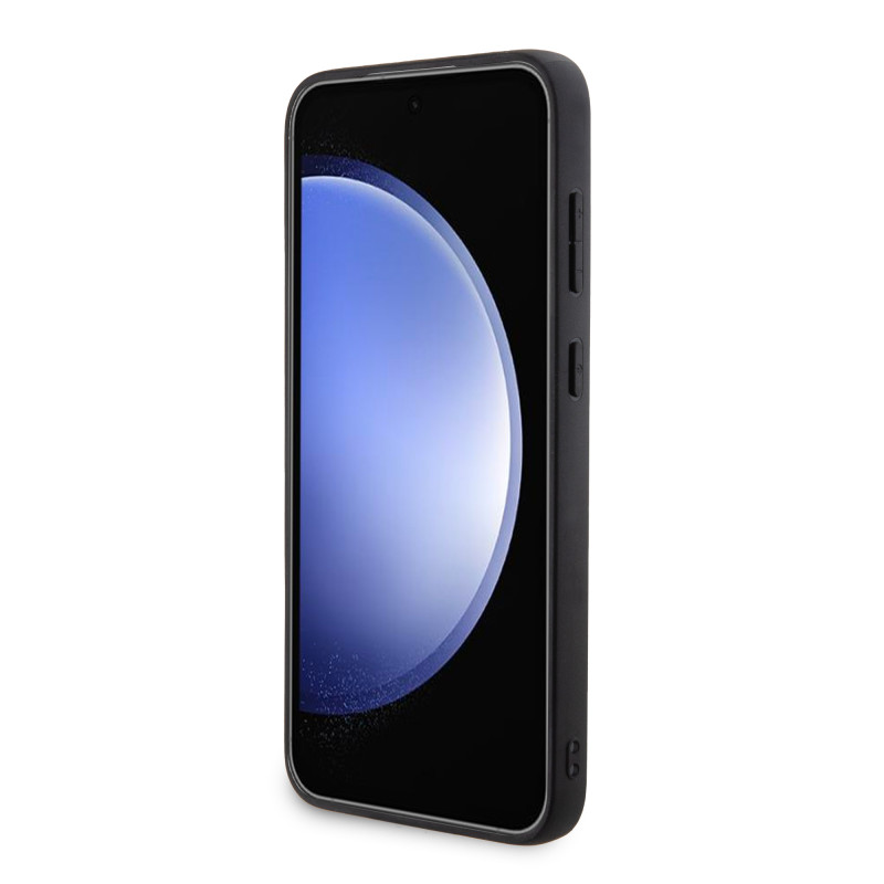 Гръб Guess за Samsung Galaxy S23 FE, PU, 4G Metal Logo Case, Сив