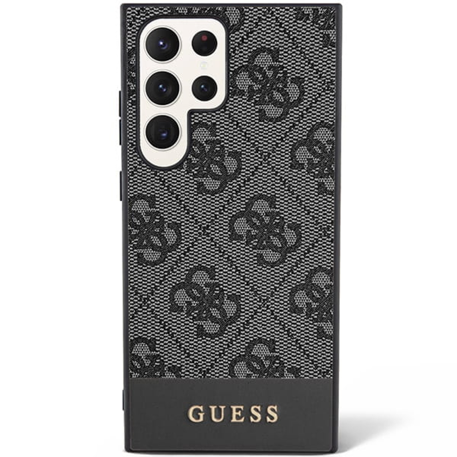 Гръб Guess PU 4G Stripe Case за Samsung Galaxy S24 Ultra - Сив