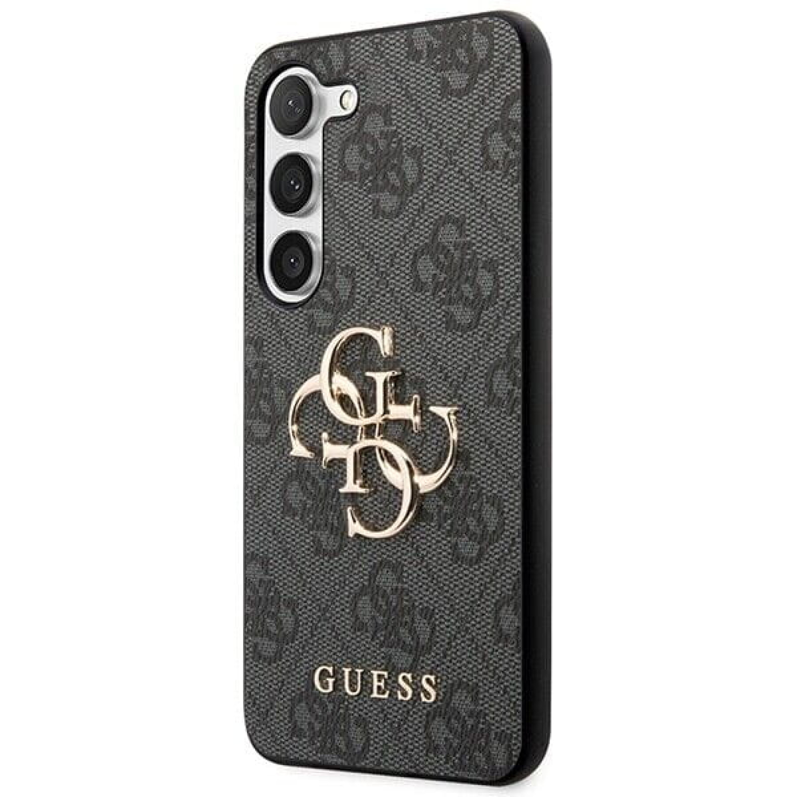 Гръб Guess PU 4G Metal Logo Case  за Samsung Galaxy S24 Plus - Сив