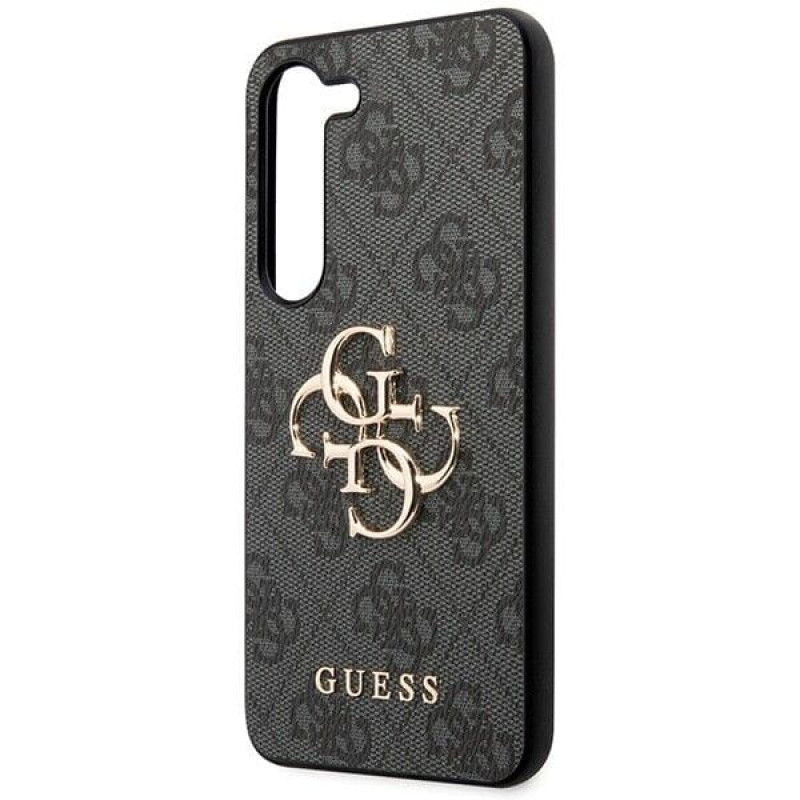 Гръб Guess PU 4G Metal Logo Case  за Samsung Galaxy S24 Plus - Сив