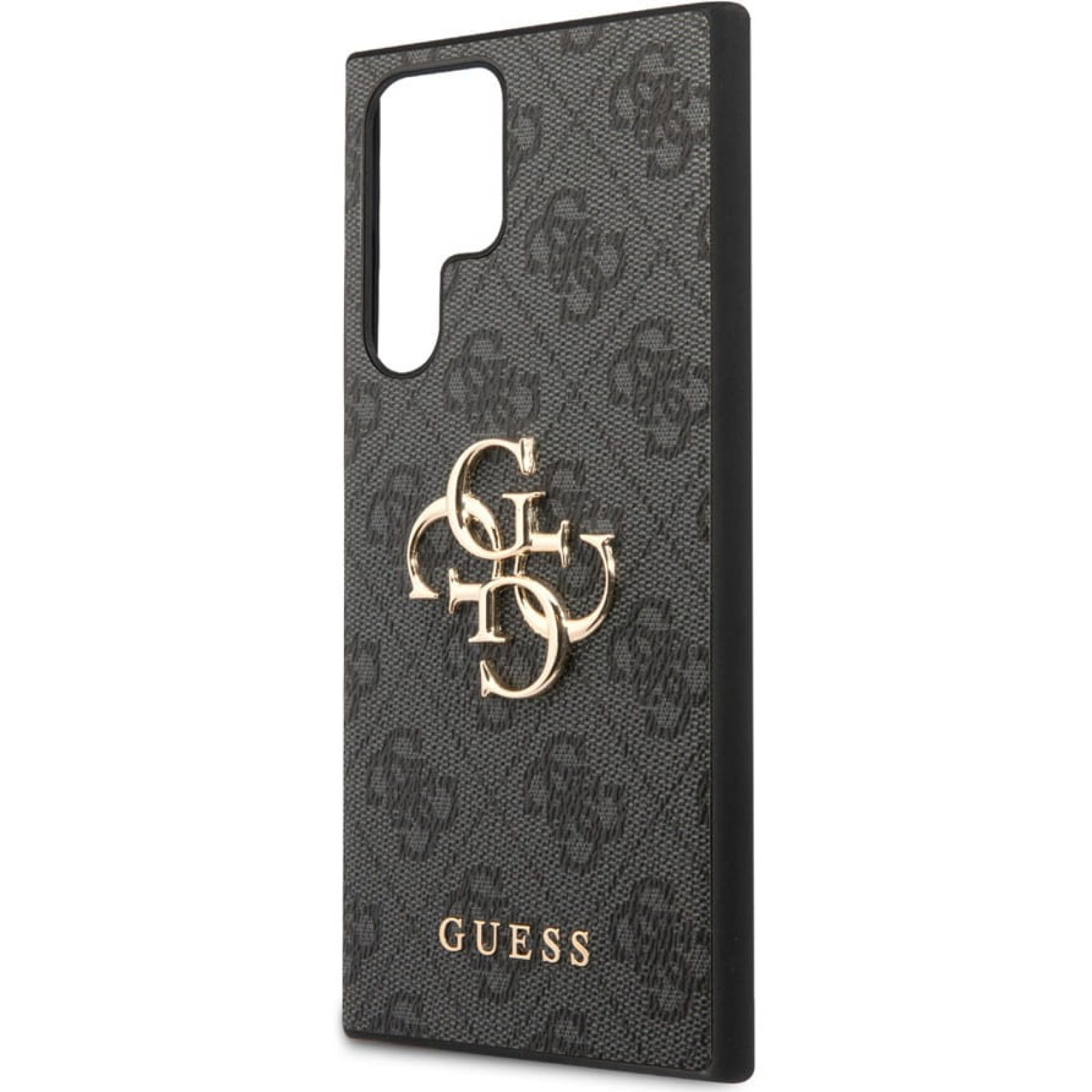 Гръб Guess за Samsung Galaxy S24 Ultra, PU, 4G Metal Logo Case, Сив