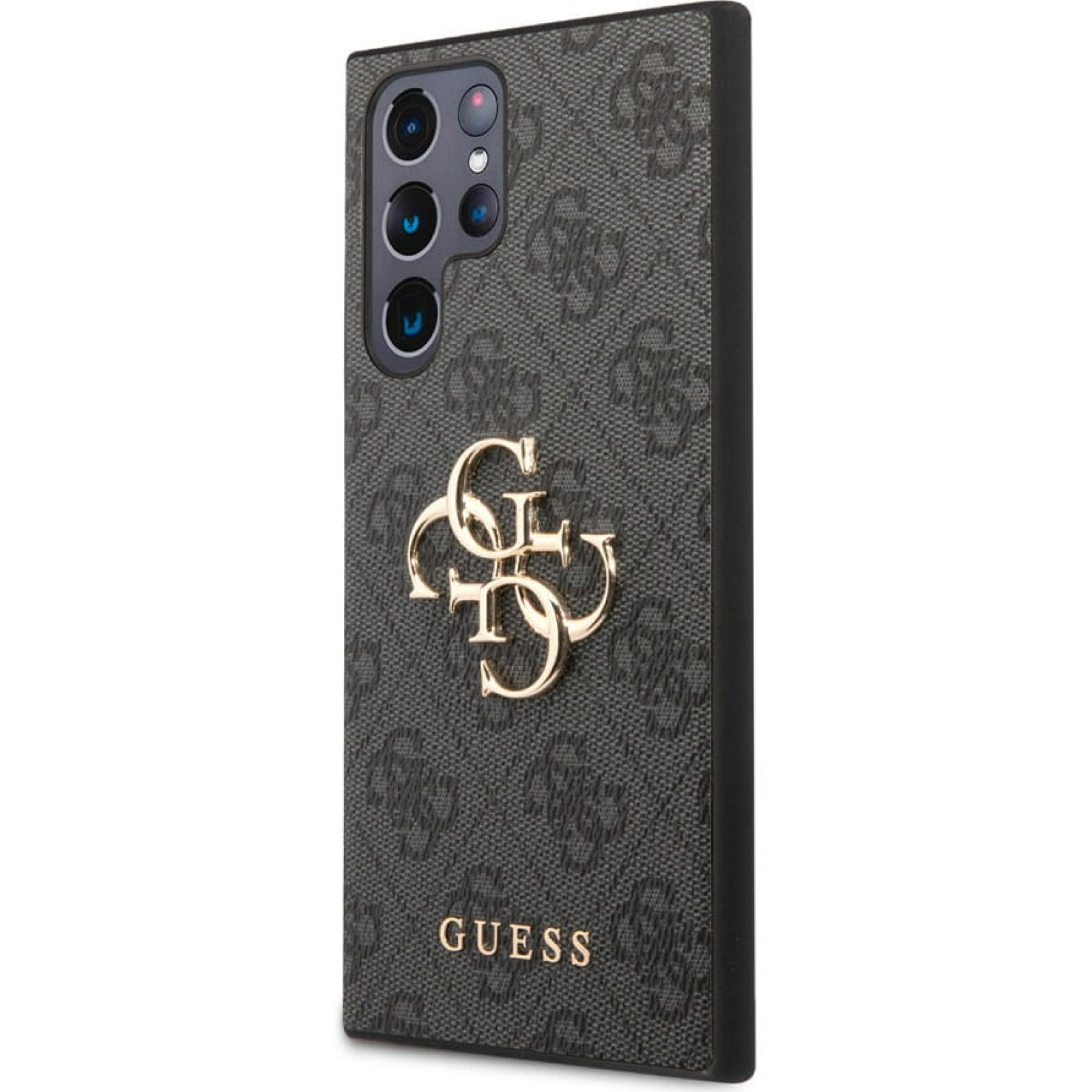 Гръб Guess PU 4G Metal Logo Case  за Samsung Galaxy S24 Ultra - Сив