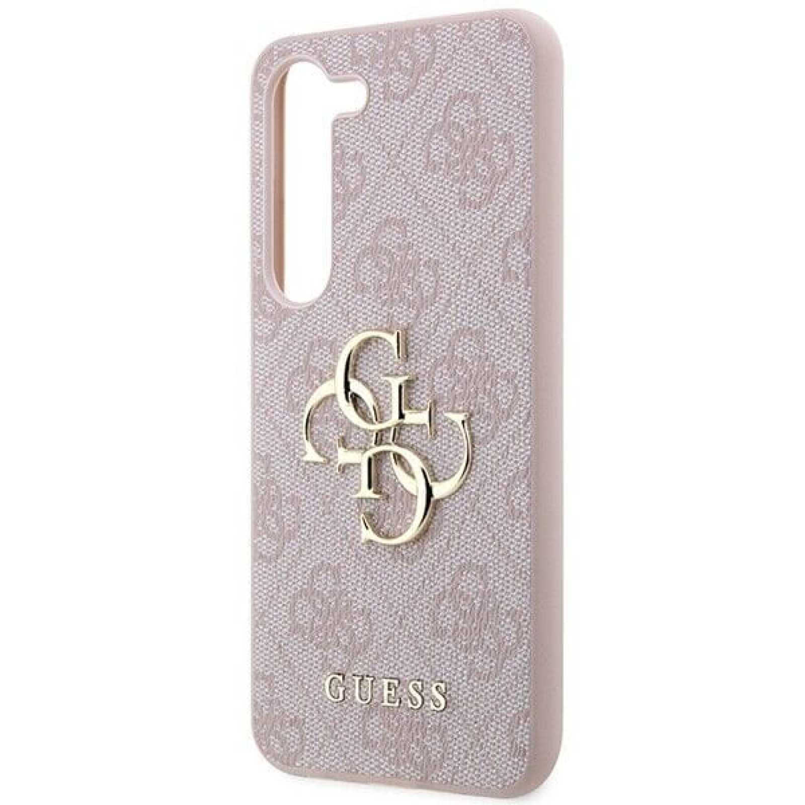 Гръб Guess за Samsung Galaxy S24 Plus, PU, 4G Metal Logo Case, Розов