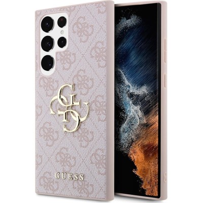 Калъф Guess PU 4G Metal Logo Case за Samsung Galaxy S24 Ultra - Розов