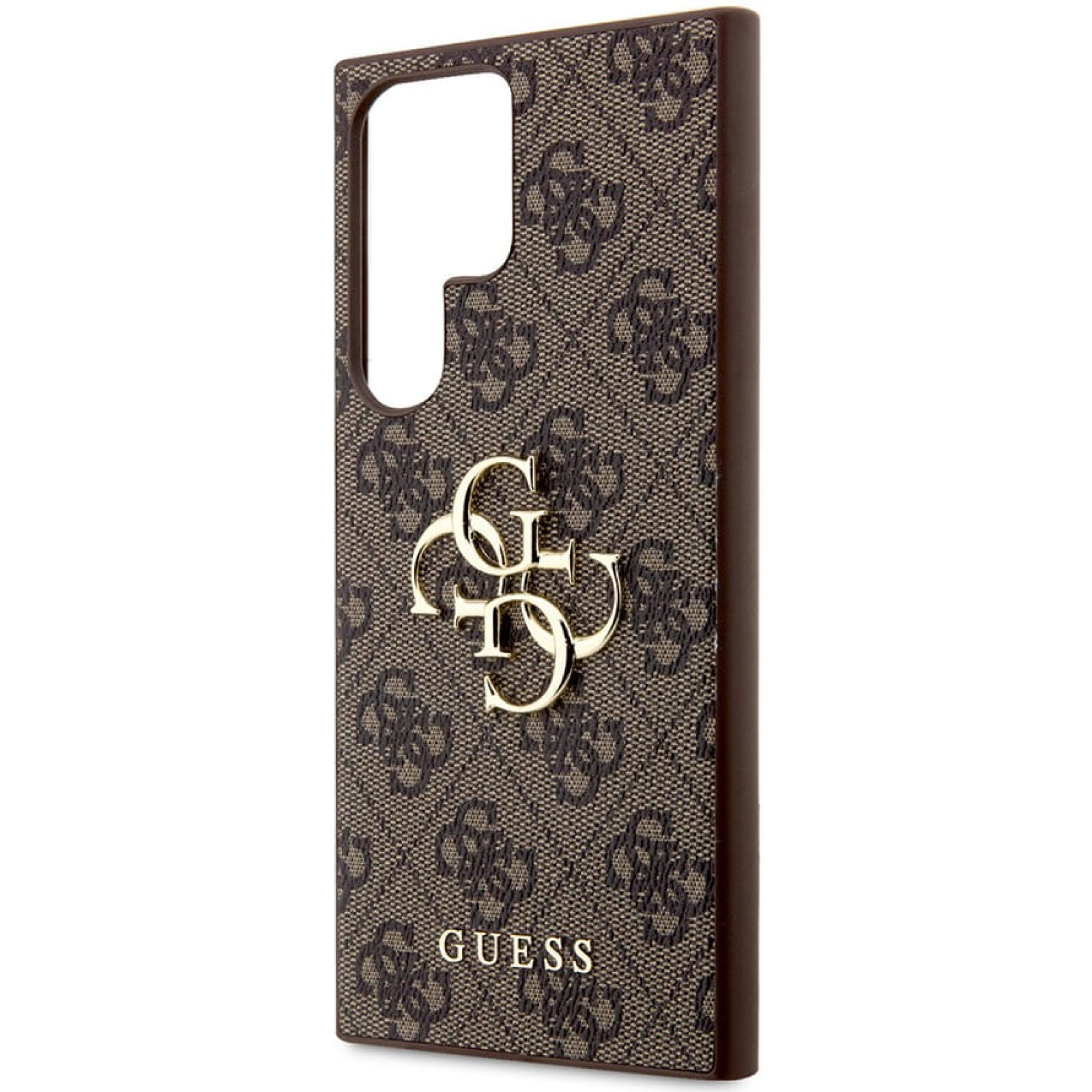 Гръб Guess PU 4G Metal Logo Case  за Samsung Galaxy S24 Ultra - Кафяв