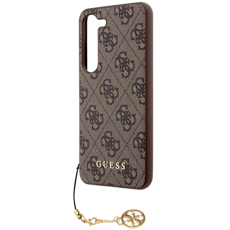 Гръб Guess за Samsung Galaxy S24, 4G Charms Case, Кафяв