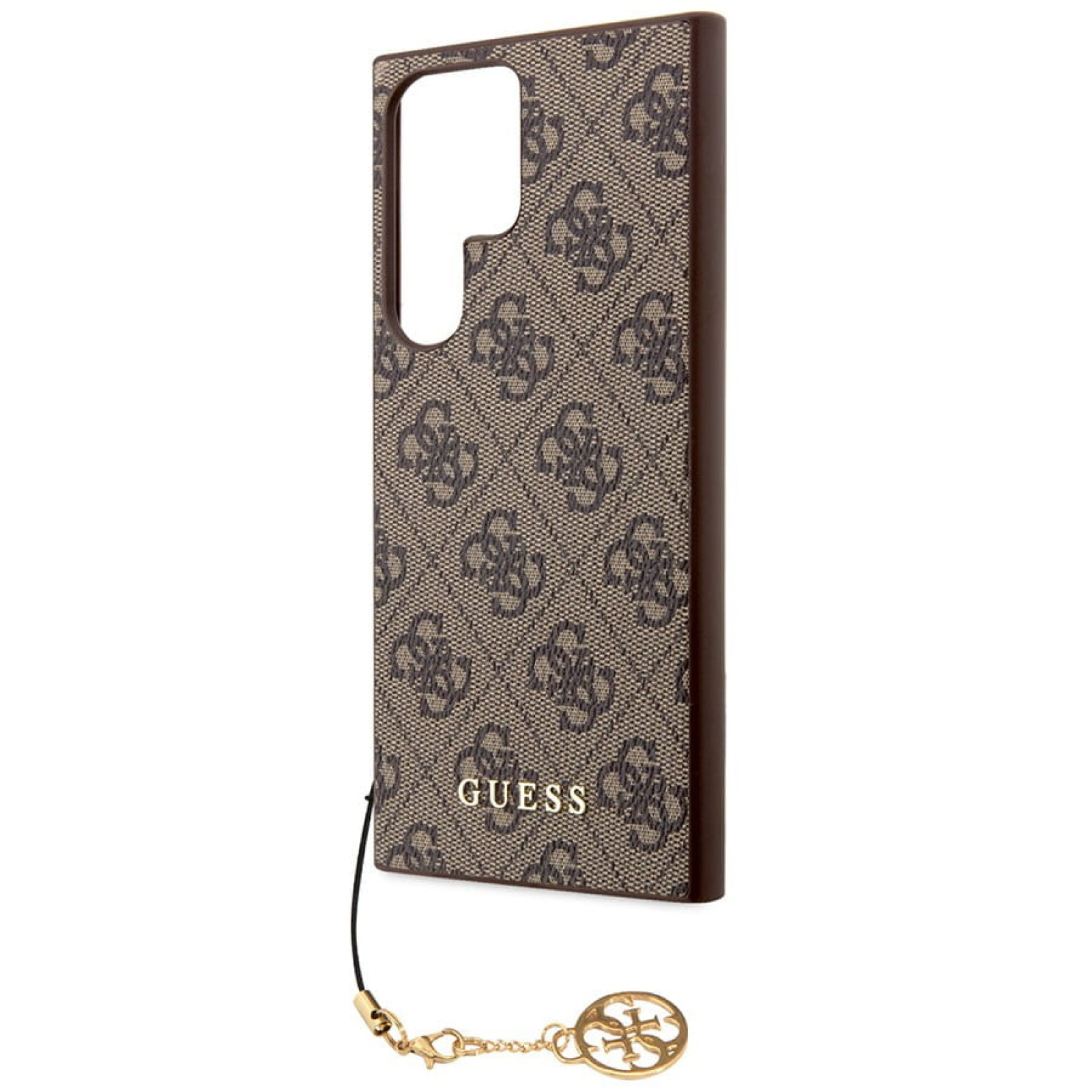 Гръб Guess за Samsung Galaxy S24 Ultra, 4G Charms Case, Кафяв