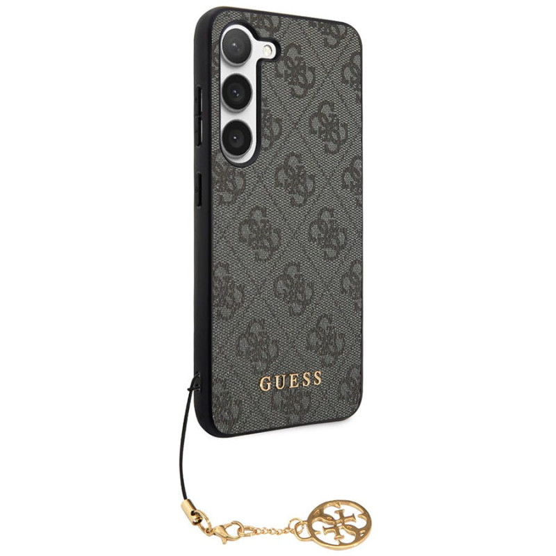 Гръб Guess 4G Charms Case  за Samsung Galaxy S24 - Сив