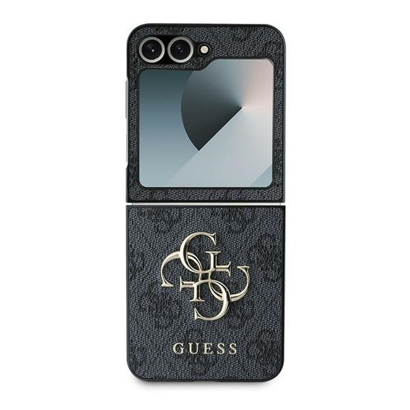 Гръб Guess PU 4G Metal Logo Case за Samsung Galaxy Z Flip 6 - Сив