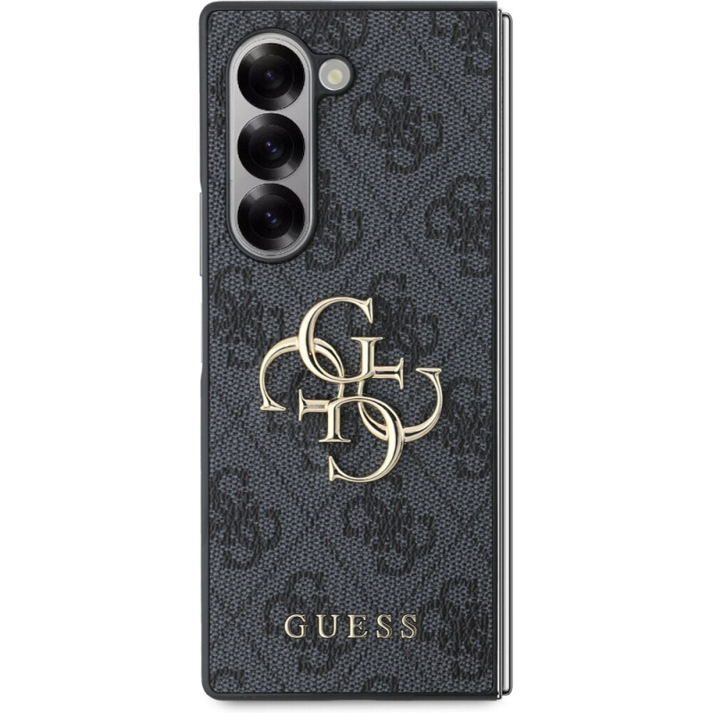 Гръб Guess PU 4G Metal Logo Case за Samsung Galaxy Z Fold 6 - Сив