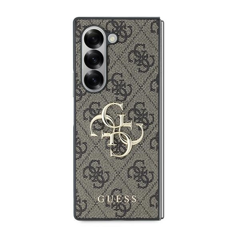 Гръб Guess PU 4G Metal Logo Case за Samsung Galaxy Z Fold 6 - Кафяв