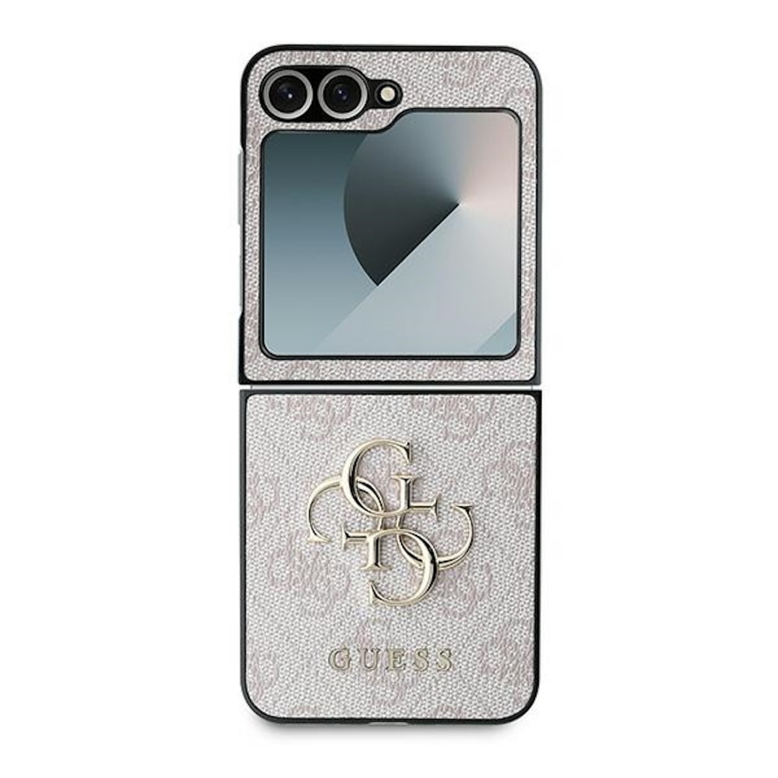 Гръб Guess PU 4G Metal Logo Case за Samsung Galaxy Z Flip 6 - Розов