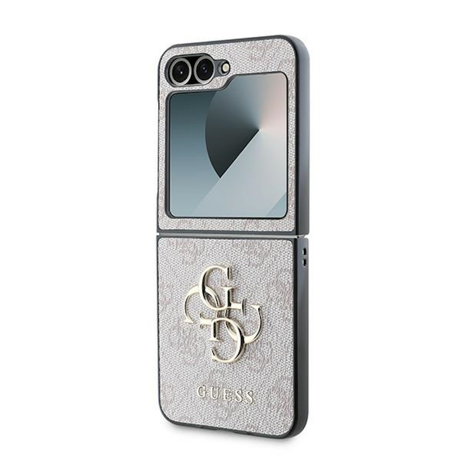 Гръб Guess PU 4G Metal Logo Case за Samsung Galaxy Z Flip 6 - Розов