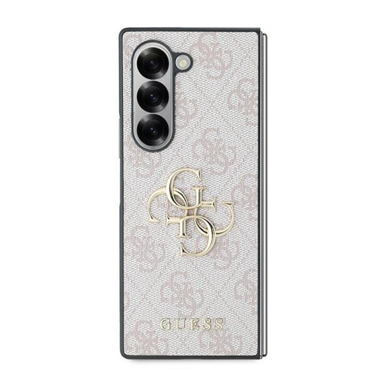 Гръб Guess PU 4G Metal Logo Case за Samsung Galaxy Z Fold 6 - Розов