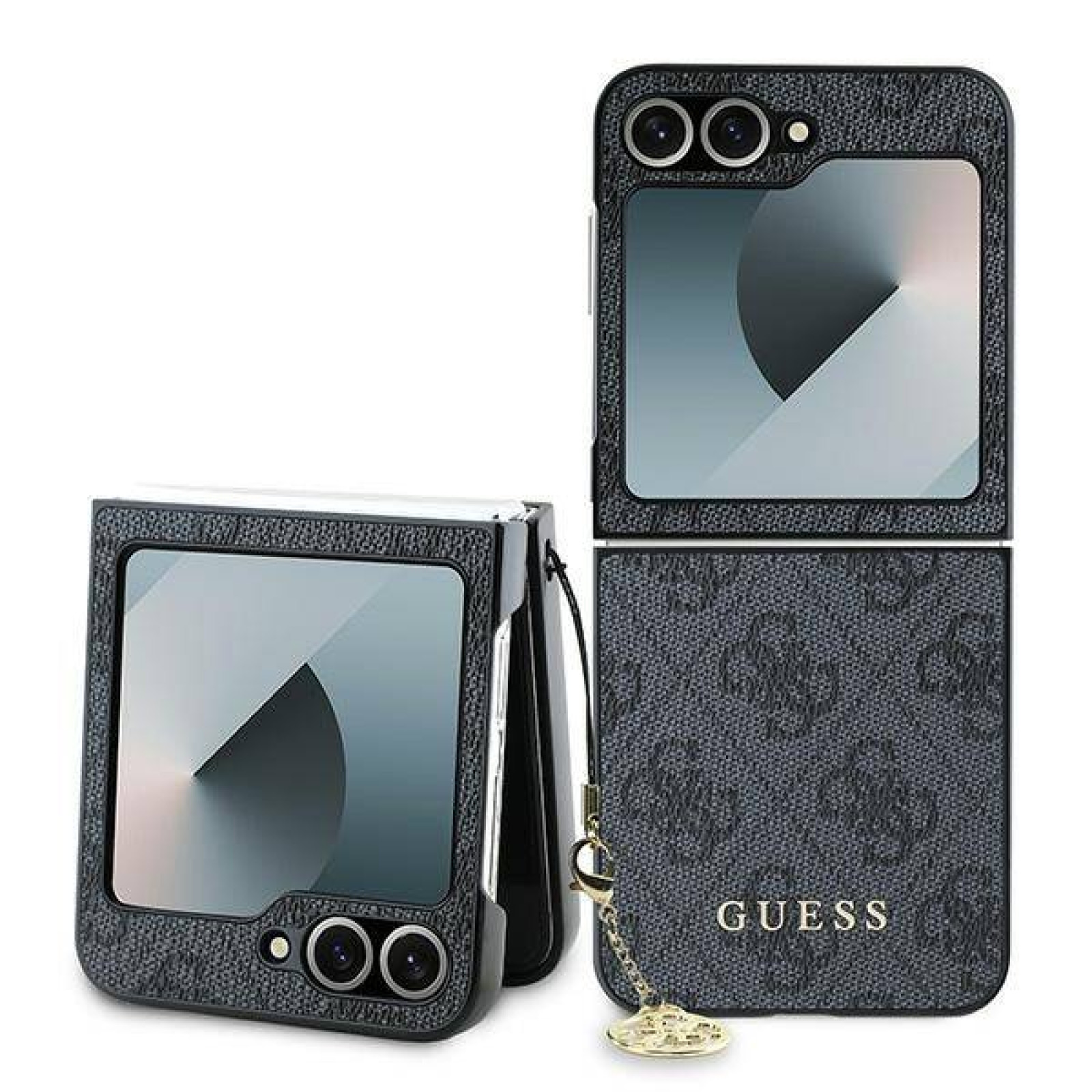 Гръб Guess 4G Charm Case за Samsung Galaxy Z Flip 6 - Сив