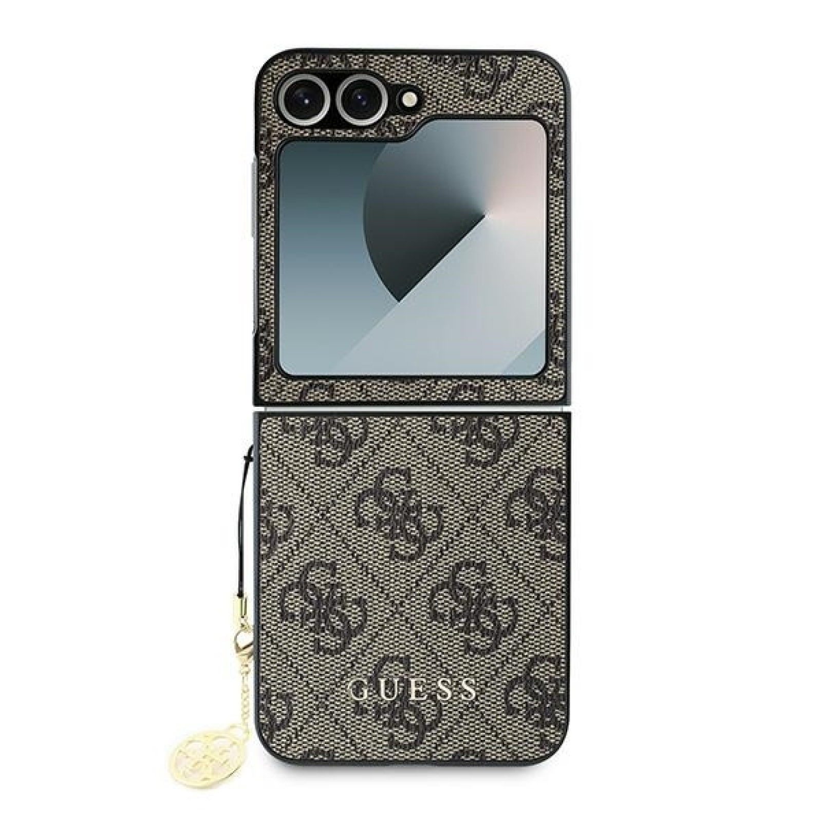 Гръб Guess 4G Charm Case за Samsung Galaxy Z Flip 6 - Кафяв