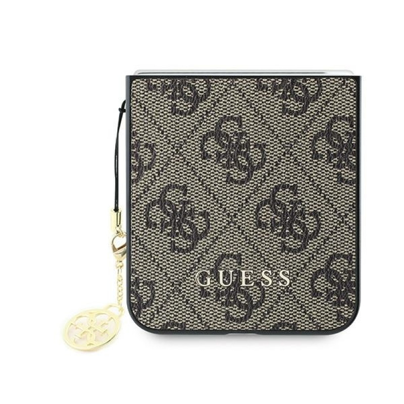 Гръб Guess 4G Charm Case за Samsung Galaxy Z Flip 6 - Кафяв