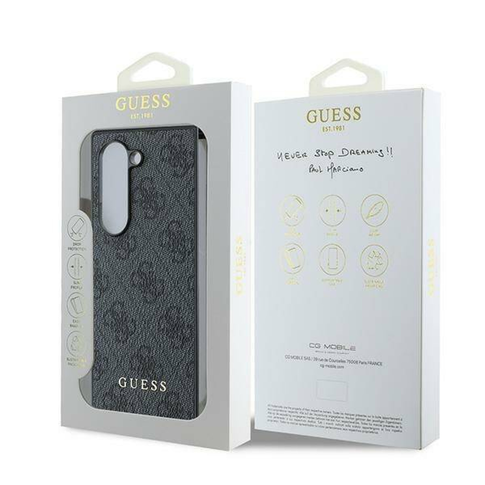 Гръб Guess 4G Charm Case за Samsung Galaxy Z Fold 6 - Сив