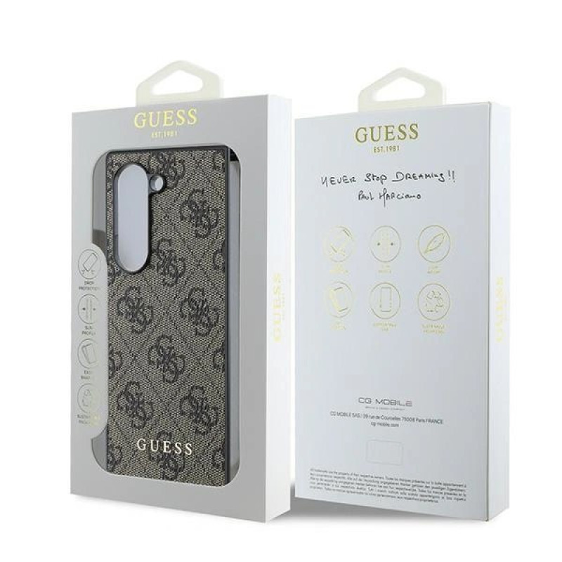 Гръб Guess 4G Charm Case за Samsung Galaxy Z Fold 6 - Кафяв